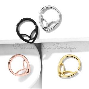 Alien Bendable Hoop Ring Ear Cartilage Daith Nose Septum Piercings‎
